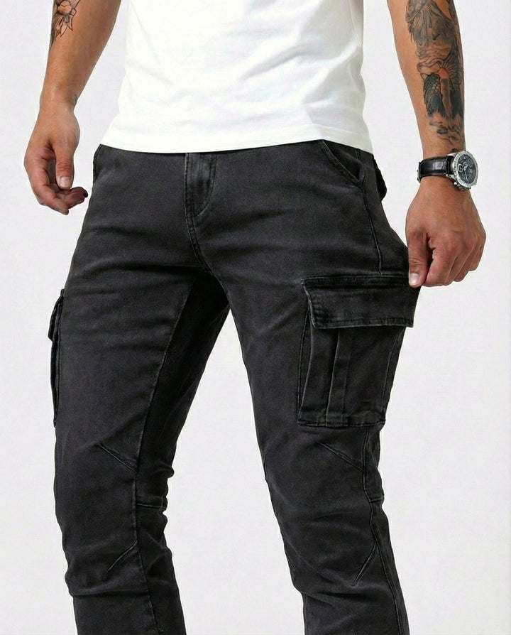 Axel | Slim Fit Stretch Cargo Pants