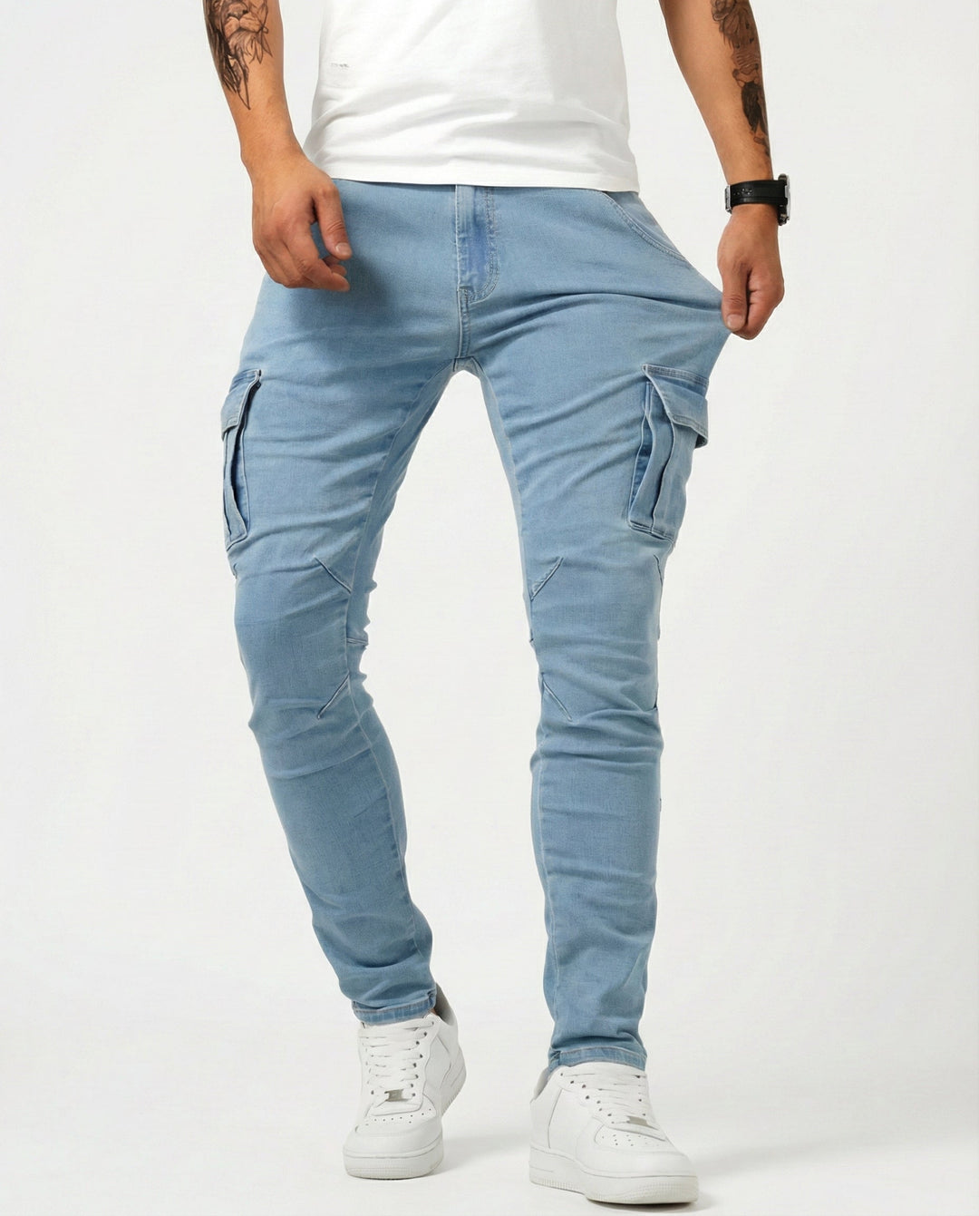 Axel | Slim Fit Stretch Cargo Pants