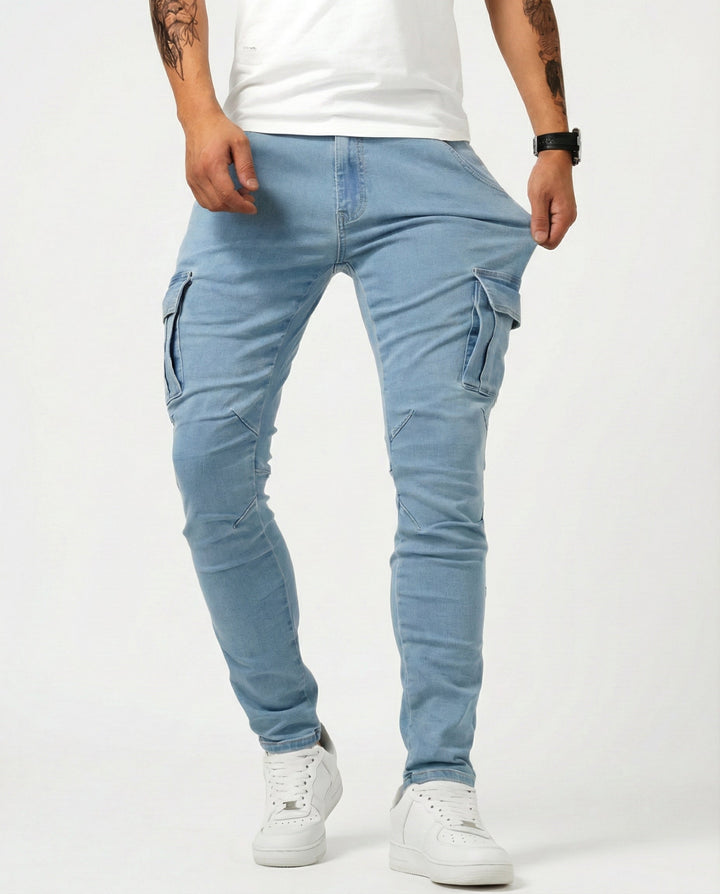 Axel | Slim Fit Stretch Cargo Pants