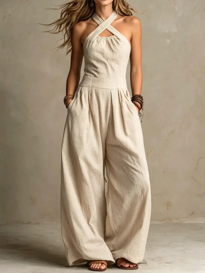 Bianca™ | Elegant Cross-Front Jumpsuit