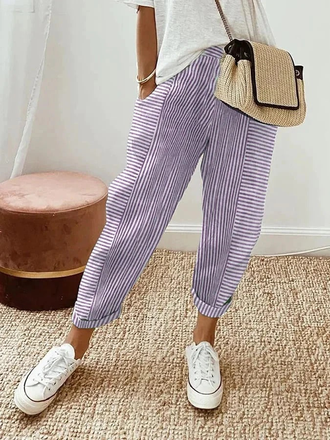 Maria – Striped Maria Pants